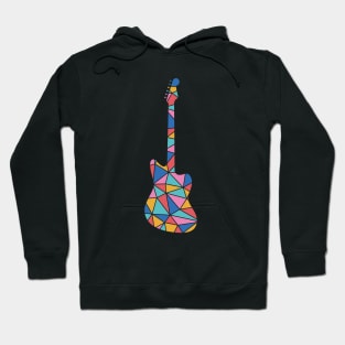 Geometric Colorful Electric Guitar Hoodie